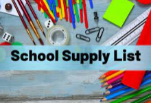 School Supply List