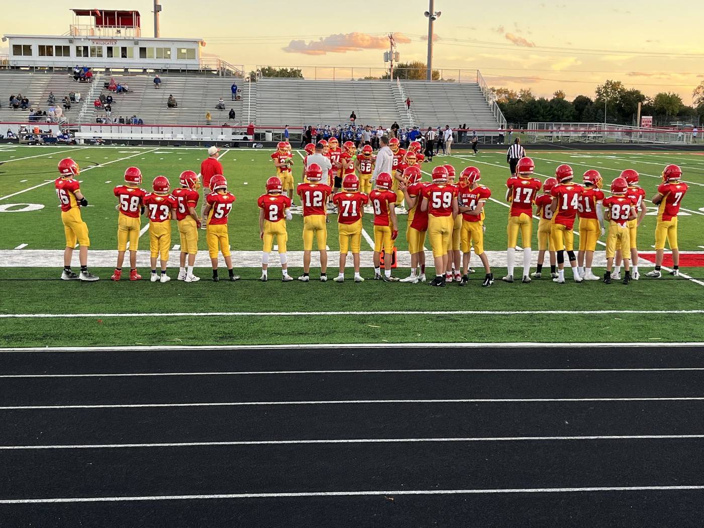 Football in action