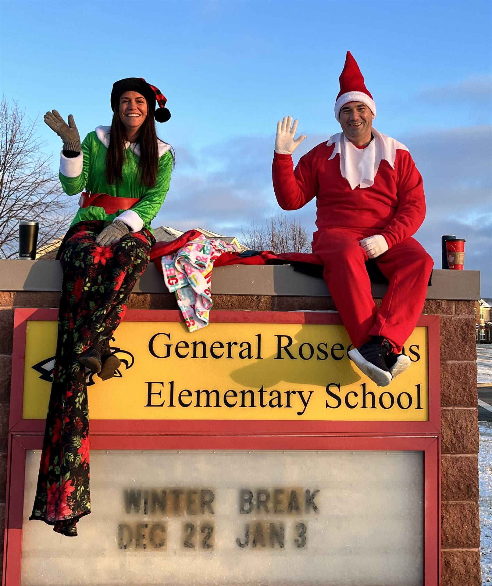 2 Elves on the Shelf!  How lucky is GRE !!