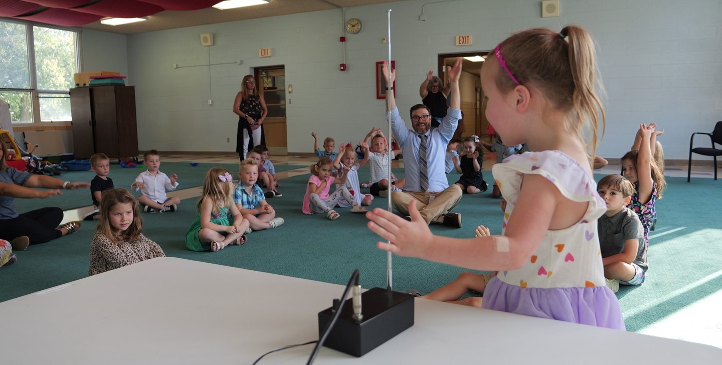 Music with Mr. Mike at the Early Learning Center