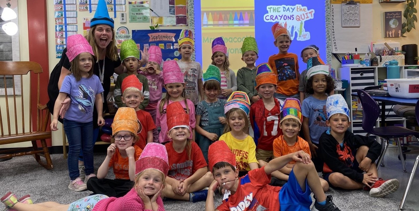 Hylen Souders Elementary students enjoy crayon day