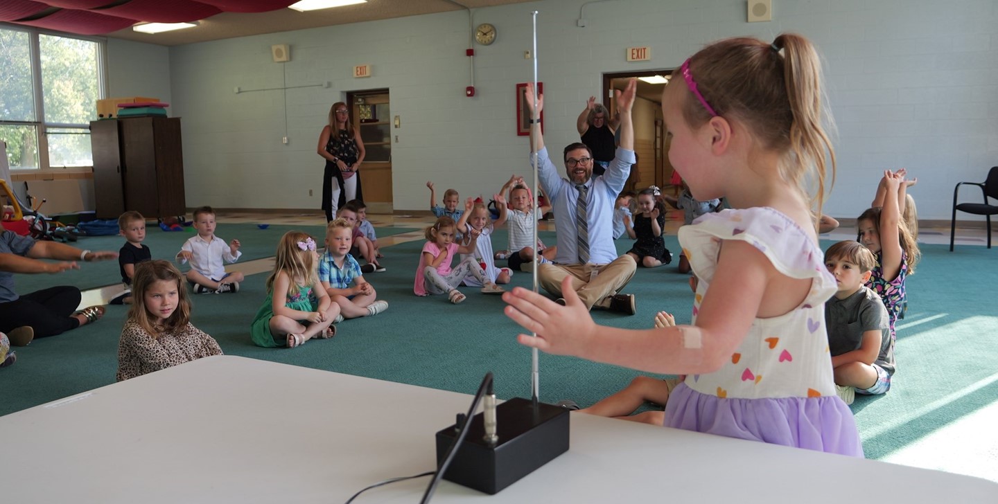 Music with Mr. Mike at the Early Learning Center
