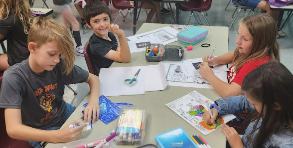 Hylen Souders Elementary students at work