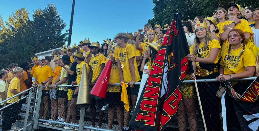 Big Walnut High School student section at a football game