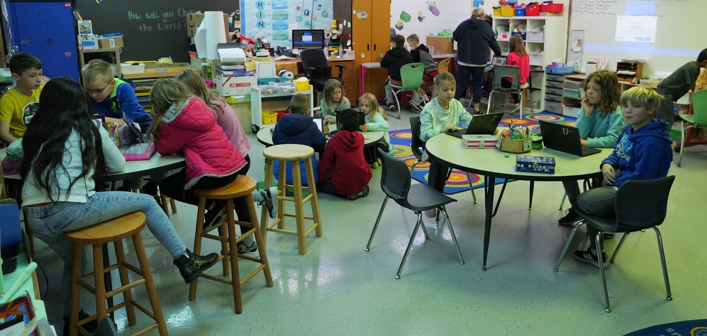 A typical classroom at Hylen Souders Elementary
