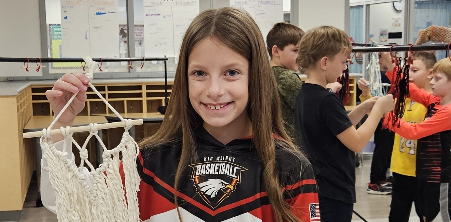 Arts Day - Student Macrame