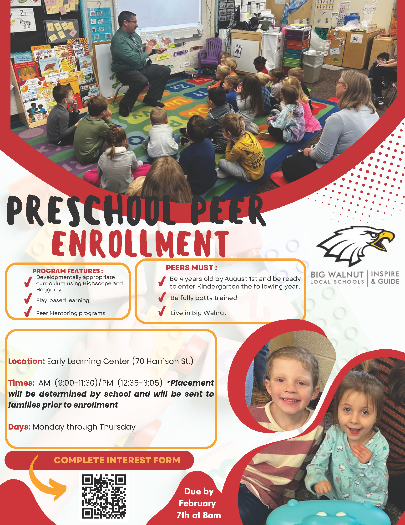Preschool Peer Enrollment Information